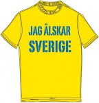 Schweden-Shirt (Männer) - Sverige - gelb
