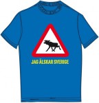Schweden-Shirt (Männer) - Elch - blau